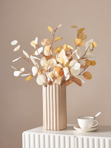 Modern Simple Style Artificial Flower Vase Decorative Piece for TV Cabinet Living Room Tabletop New Home Dining Table Art