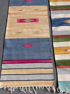 Handwoven Pure Cotton Yoga Mat Comfortable Retro Artistic Sofa Bedside Blanket Geometric Pattern Decorative Pad for Fitness