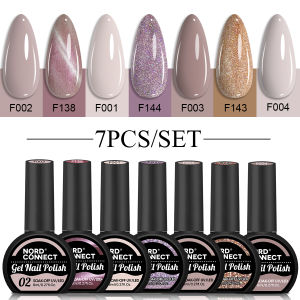 Bộ Sơn Gel Móng Tay LED Bán Vĩnh Cửu Màu Sắc Phổ Biến Với Thiết Kế Kim Tuyến Lấp Lánh 8ml Bộ Combo Dành Cho Chuyên Nghiệp & Sử Dụng Tại Nhà