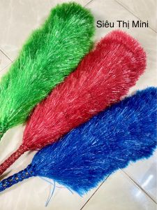 Chổi Cước Nilông Quét Bụi 1 Màu Đồng Dài 60cm - Loại Tốt Cán Cước Móc Chắc Chắn