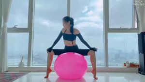 Bóng Tập Yoya 55cm Cao Su Đàn Hồi Chịu Lực Tới 200kg