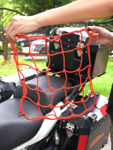 Tali Pengikat Jaring Helm 30x30 Barang Bagasi Motor Sepeda Helmet Tebal Berkualitas 6 Hook Jaring Barang Lentur Elastis Dan Kuat