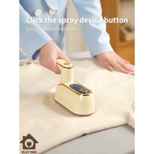 ELEC⚡พร้อมส่ง💯 เตารีดไอน้ำพกพา ประสิทธิภาพสูง เตารีดพกพา เตารีดแบบใช้มือถือ พลังงานสูง 1300W รีดแห้งและไอน้ำ 2 In 1 ร้อนเร็ว 10 วินาที เตารีดไอน้ำ เตารีด