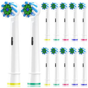 4/8/12pcs EB50 Cross Clean Replacement Brush Heads for Oral B D12 D16 D100 3757 3709 Pro3 Pro1max Electric Toothbrush