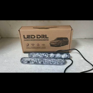 LAMPU LED DRL BUMPER 6 MATA NYALA PUTIH SUPER BRIGHT 9-16 VOLT