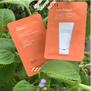 [New] Authentic 01 or 05 Gói Sữa Rửa Mặt Thông Đỏ Sulwhasoo The Ultimate S Enriched Cleansing Foam 4g