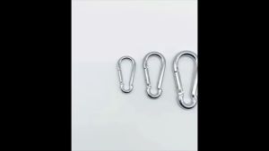 ข้อต่อโซ่ คาราบิเนอร์ (หนา 3456 มิล) ตะขอแขวน  พวงกุญแจ โซ่หมา สแนปลิงค์  ควิกลิงค์ ตัวต่อโซ่   วัสดุทำจากเหล็ก ชุบซิงค์ 🚀พร้อมส่ง🚀