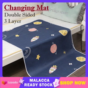 Washable Baby Diaper Changing Mat Waterproof Mattress Bedsheet Pelapik Kalis Air Pad Telap Tukar Lampin Travel Baby Mat 隔尿垫