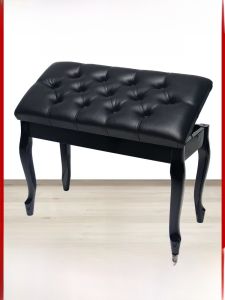 เก้าอี้ปIANO ไม้สองขาโค้งพร้อมกล่องหนังสือ Casio สำหรับบ้าน 2 ท่าน เก้าอี้ปIANOไฟฟ้า ที่นั่งเล่นกีตาร์แบบยูนิเวอร์แซล