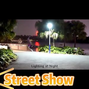 Slamp Solar Light Outdoor Waterproof 25000W Solar Street Light Heavy Duty 100000Lumen 360LED Road Lights Super Bright Street Lamps Intelligent Human Body Induction Spotlights with Remote Control for Gardens Streets Balcony