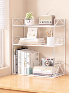 Desktop Organizer Rack Simple Metal Bookshelf Office Document Storage Small Home Office Desk File Placement Shelf