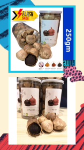 DNURI Black Garlic Solo 250g | Fermented Single Clove Garlic | Premium Black Garlic Malaysia | Healthy Garlic Snack | Halal Original