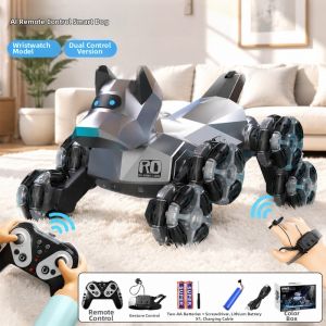 BABYSHOME | Intelligent Programmable Remote Control Robot Dog Toy