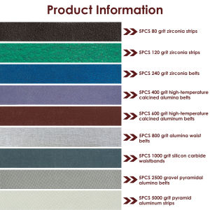36/45Pcs Sanding Belts Set 80-5000 Grit Wear-Resistant Sharpening Belt Replacement Kit Durable Grinding Abrasive Belt Assorted