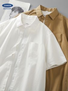 DUKEEN | Summer Casual Pocket Short Sleeve Shirt 350G