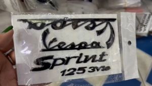 Bộ tem full đen Vespa Sprint 125 3Vie