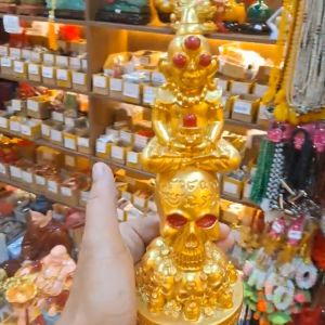 Tượng Thần Ngân Mắt Đỏ Thái - May Mắn Tài Lộc