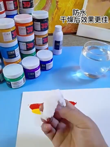 100ML Acrylic Paint Set For Textile Fabric Painting Poster Pigment Painting Set Acrylic Paint