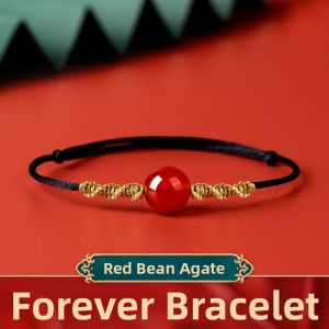 YISHUIGE | Red Agate Women Bracelet Natural Necklace Pendant