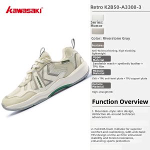 Kawasaki | Breathable Slip-Resistant Wear-Resistant Shock-Absorbing Retro Badminton Shoes