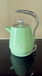 Ấm Đun Siêu Tốc Vintage Green Line 1.8L Bình Đun Nước Siêu Tốc Inox 304 Bảo Hành 12 Tháng