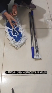 Portable Flat Mop Floor Broom Mop Sweeper Dust Push Dry Wet Home Hotel Office Clean Mop Lantai Mop Cover