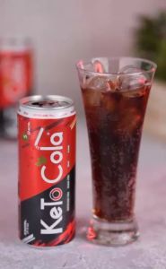 KETO COLA Softdrinks In Can Zero Sugar Sweetened with Stevia BCAA Zero Calorie Vegan Imported