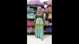 Rok Crinkle Rempel Muat BB 100kg - Rok Crinkle Rempel Jumbo Tali Serut & Saku