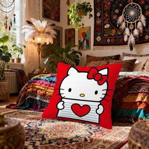 Sanrio | Sanrio Hello Kitty In Hình Hai Mặt Ngắn Sang Trọng Gối Sofa Trang Trí Đệm Dành Cho Nhà Giường Quà Tặng Giáng Sinh