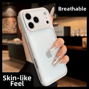 DAIMANG | Skin-feel anti-fingerprint suitable for 17promax Apple mobile phone case titanium gray 17e heat dissipation new iphone17pro breathable 16 transparent 15 all-inclusive anti-fall 14 simple 13 solid color 12 frosted 11