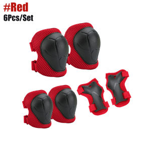 Kids Knee Pads Elbow Pads Age 3-7 Toddler Boys Girls 6 In 1 Protective Gear Safety Set with Wrist Guard for Skating Cycling New