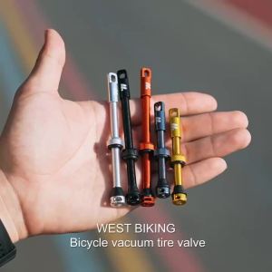 West Biking | Bộ Mở Rộng Van Presta Hợp Kim Nhôm WEST BIKING Lõi Tháo Rời Cho Lốp Không Săm Kích Thước 44/53/80/85mm Bộ Mở Rộng Van Cho Xe Đạp Đường Trường Bộ 2 Cái