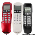 Home Telephone Mini Wall Telephone Home Office Hotel Incoming Caller ID LCD Display Landline Phone Telephone Wired Telephone. 