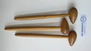 Búa gõ huyệt chân đầu tròn và nhọn MB3 búa bấm huyệt day ấn huyệt bằng gỗ thơm | PHUONGCHISTORE