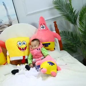 UMI SpongeBob Patrick Star Cartoon Anime Stuffed Plush Soft Toys Doll Kids Children Birthday Gift Anak Patung Mainan Budak