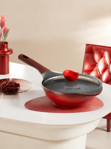AMERCOOK | Red Titanium Nonstick Frying Pan