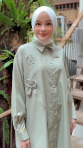 Baju Kemeja Atasan Wanita Arqeela Shirt