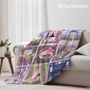Beast Kingdom | Fairy Tarot Soft Warm Flannel Blanket Lightweight Cozy Christmas Halloween Home Decor Room