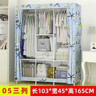 Panoramic Style Extra Large Durable Steel Frame Fabric Closet