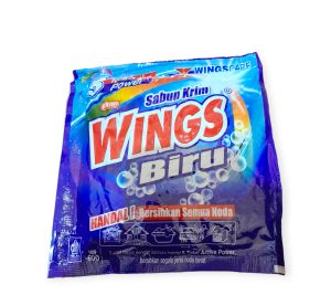 sabun Wings cream biru 380g