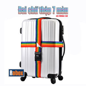 Dây đai buộc vali chữ thập dài 4m có khóa an toàn cao cấp