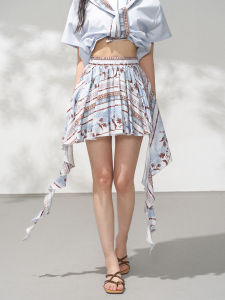 KEIKO | Summer Lightweight Flounce Pleated Midi Skirt