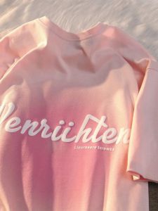 QIANSHUIYIYUN | Cotton Short Sleeve Loose Vintage Tshirt