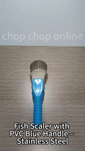 Fish Scaler Stainless Steel | Alat Buang Sisik Ikan Cepat & Mudah Anti-Slip Easy Clean utk Kitchen Restaurant Home