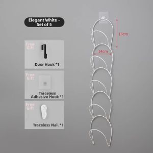 NIFENG | Wall-Mounted Hat Bag Scarf Display Rack