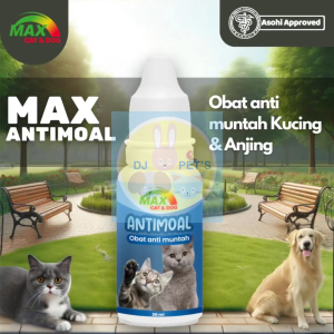 Max Cat & Dog Antimoal Obat Anti Muntah Kucing 30ml Efektif Cepat Ampuh Asohi Approved