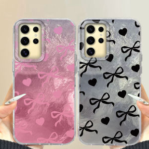 Colorful Heart Love Bowknot Women Girls Phone Case For Samsung Galaxy S24 S22 S23 S25 Edge S21 Plus S20 FE Ultra Shell TPU Cover