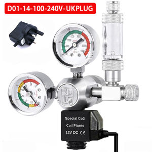 ZRDR | Aquarium CO2 Regulator Magnetic Solenoid Kit Check Valve Fish Tank Accessories CO2 Control System Reactor Generator Set