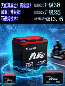 Pin Graphene Black Gold High Capacity Version Ternary Series for Electric Vehicle Accessories Electric Bicycle Lead Acid Battery