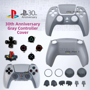 PS5 Controller Shell 30th Anniversary Edition DIY Modification Accessories Colorful Logo Keys Game Controller Replacement Cover